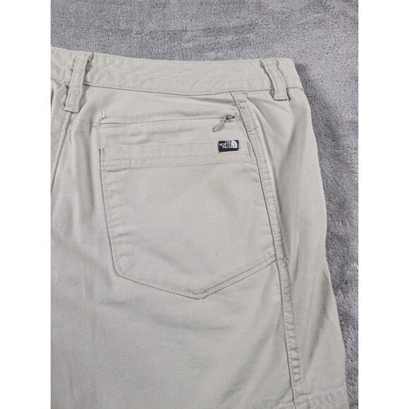 The North Face Womens 10 Tan Utility Shorts Hiking Camping Casual Drawstring Wai - Picture 8 of 11